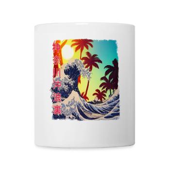 Big Wave Kanagawa Japan Giant Wave - Mug - white - Front
