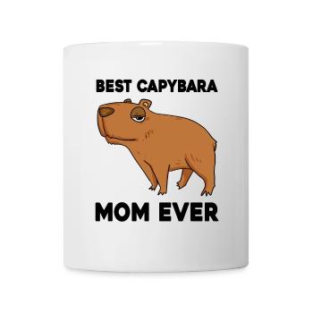 Capybara Mama Wasserschwein - Tasse - Weiß - Vorne