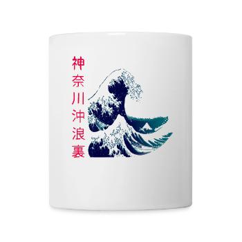 The big wave off Kanagawa - Mug - white - Front