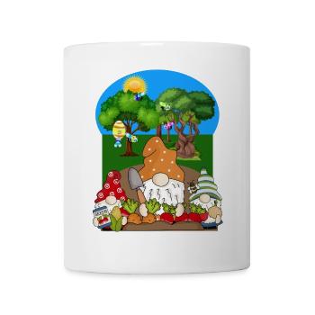 Gartenarbeit Frühling - Tasse - Weiß - Vorne