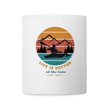life is better at the lake - Rivers Sports - Mug - white - Front