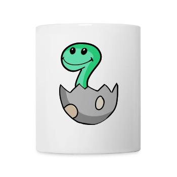 Dinosaur Egg Dino Baby Motif - Mug - white - Front