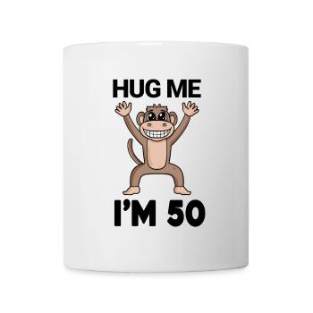 50 Geburtstag - 50 Jahre - Umarmung - Tasse - Weiß - Vorne