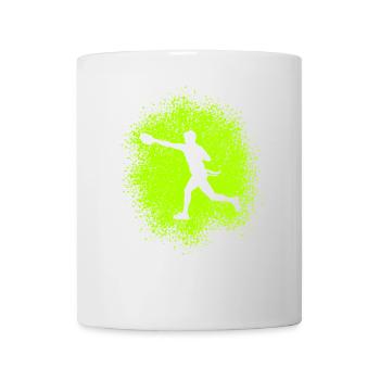 Flag Football Hommes Joueurs de Flag Football Américain - Mug blanc - blanc - Devant