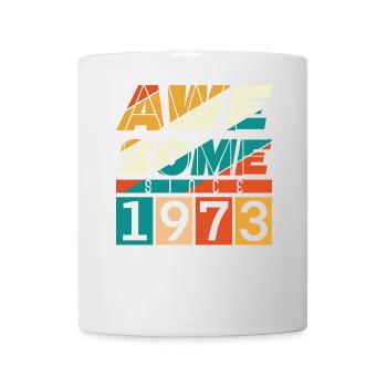 1973 Né Anniversaire Année de naissance millésime - Mug blanc - blanc - Devant
