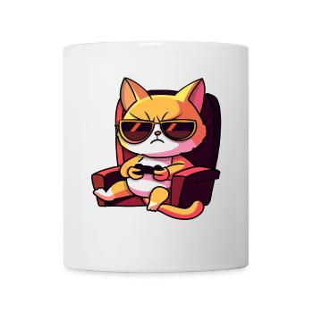 Cat Gaming Gamer Gamers Gamblers - Mug - white - Front