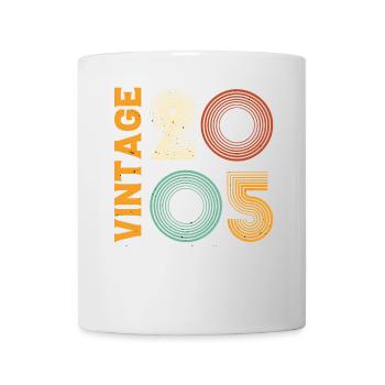 Vintage 2005 Retro Cool Anniversary Gift - Mug - white - Front