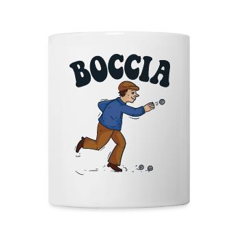 Bocciaspieler Bekleidung mit Boccia Kugeln Boccia - Tasse - Weiß - Vorne