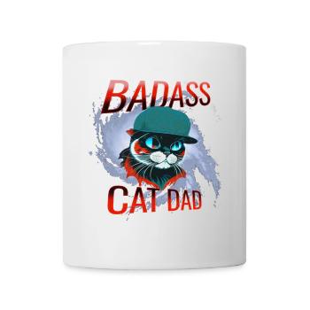 Cat, cat owner, cat dad - Mug - white - Front