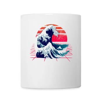 Vague japonaise - la Grande Vague au large de Kanagawa - Mug blanc - blanc - Devant