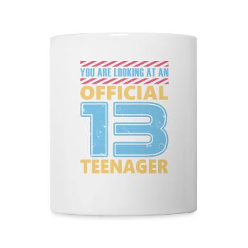 13 ans Adolescent officiel 13e anniversaire - Mug blanc - blanc - Devant