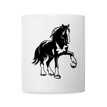Pferd Shire Horse - Mug - white - Front