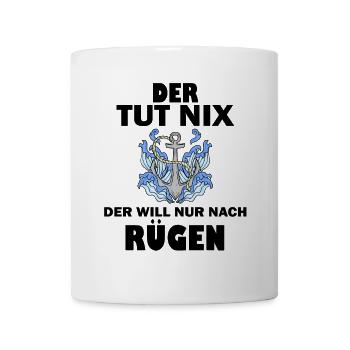 Rügen Spruch Ostsee Urlaub - Tasse - Weiß - Vorne