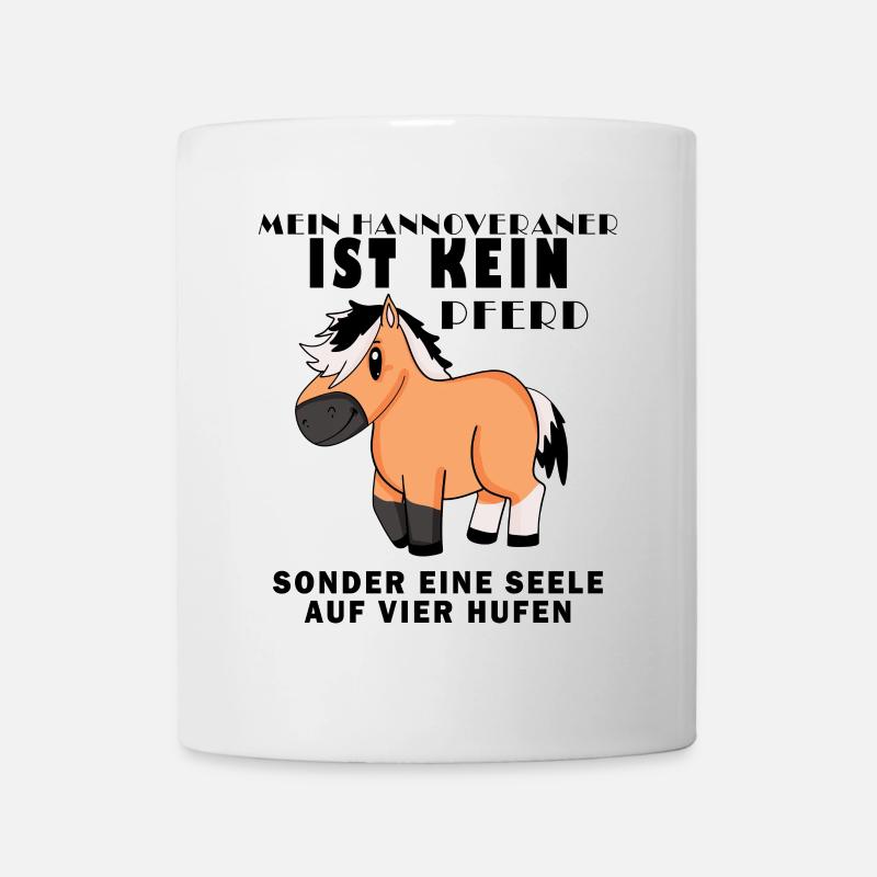 Pferderasse Hannoveraner Pferd Hauspferd - Tasse - Weiß