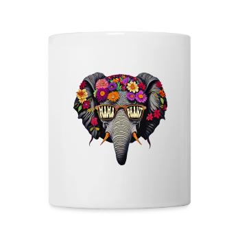 Mamafant Sunglasses Mama Elephant Mother's Day Flower - Mug - white - Front