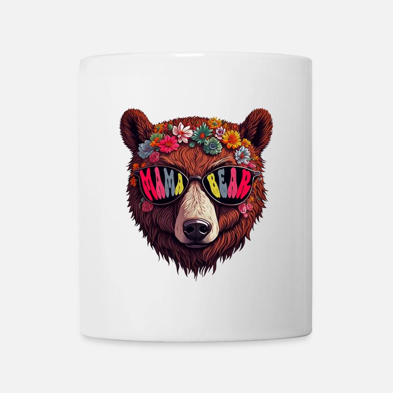 Mamabär Sonnenbrille Groovie Muttertag Blumen - Tasse - Weiß