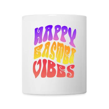Happy Easter Vibes Frohes Osterfest - Mug - white - Front