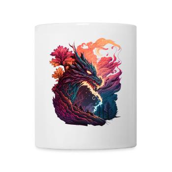 Asian dragon - Mug - white - Front