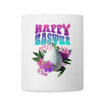 Joyeux Easter Easter Egg Floral - Mug blanc - blanc - Devant
