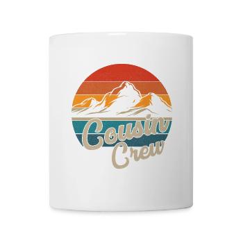 Cousin Crew Camping Outdoor Sonnenuntergang Sommercamp - Tasse - Weiß - Vorne