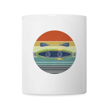 Retro Kayak Canoe Lover Kayaking Paddling Kayaker - Tasse - Weiß - Vorne