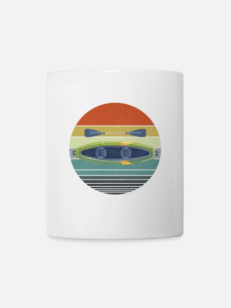 Retro Kayak Canoe Lover Kayaking Paddling Kayaker - Tasse - Weiß