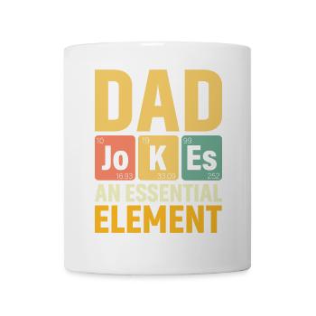 Papa PERIODISCHE PAPA-WITZE SIND EIN WESENTLICHES ELEMENT - Tasse - Weiß - Vorne