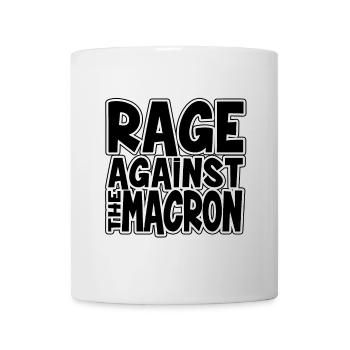 Colère Contre Macron Slogan Bold - Mug blanc - blanc - Devant