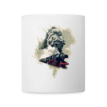 Old steam locomotive - Mug - white - Front