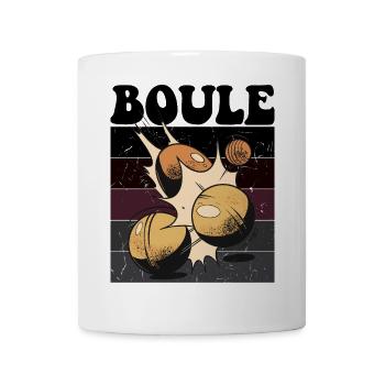 Boulespieler Boulekugel für Bouler Petanque Boule - Tasse - Weiß - Vorne