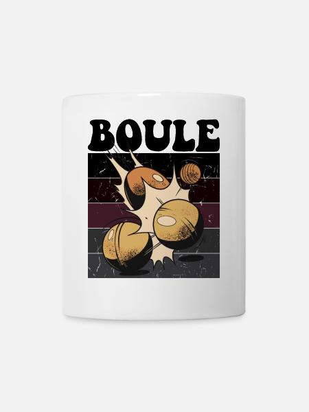 Boulespieler Boulekugel für Bouler Petanque Boule - Tasse - Weiß