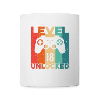 Level 18 freigeschaltet - Tasse - Weiß - Vorne