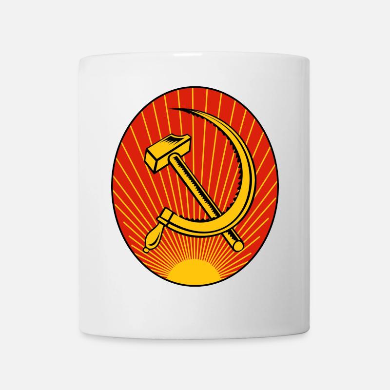 Hammer und Sichel - Tasse - Weiß