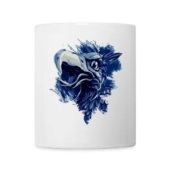 Greif in blau weiss Rostock - Tasse - Weiß - Vorne