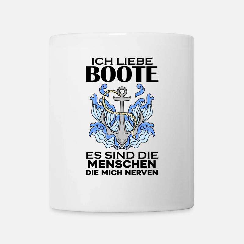 Boote Motorboot Boot - Tasse - Weiß