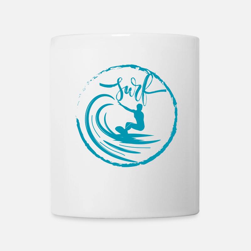 Surf - Surfing Lovers T-Shirt - Mug - white