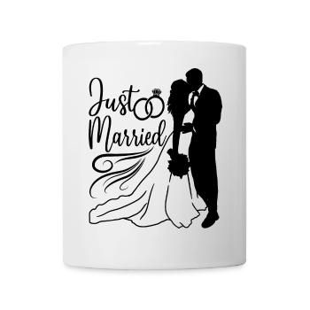 Couple juste marié Femme Mari - Mug blanc - blanc - Devant
