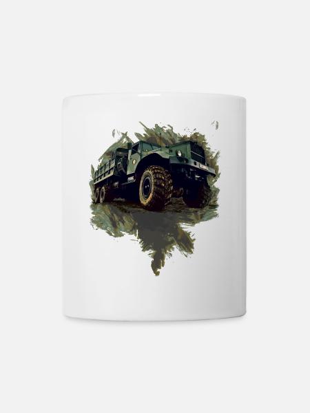 Kraz LKW - Tasse - Weiß