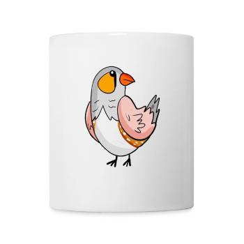 Zebra finch bird - Australian zebra finch - Mug - white - Front