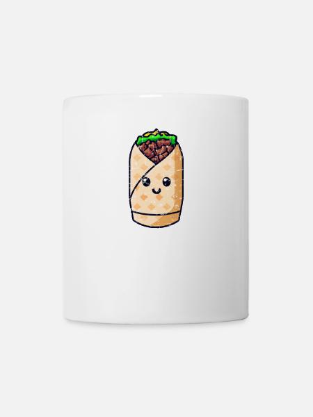 Süßer Kawaii Kebap Wrap - Tasse - Weiß