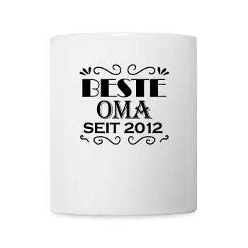 Beste Oma seit 2012 - Oma Geschenk - Tasse - Weiß - Vorne