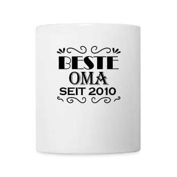 Beste Oma seit 2010 - Oma Geschenk - Tasse - Weiß - Vorne