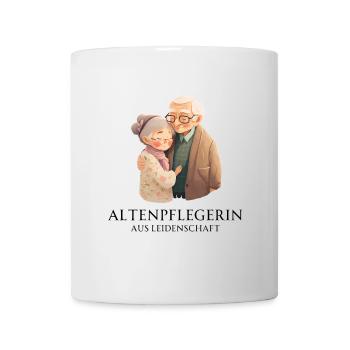 Altenpflegerin aus Leidenschaft - Stolz auf Beruf - Tasse - Weiß - Vorne