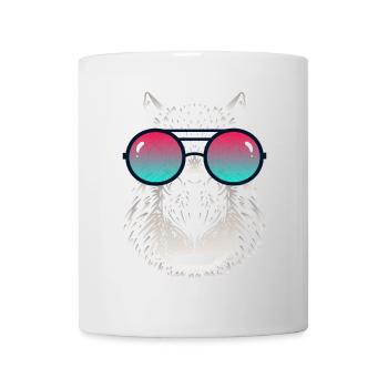 Capybara cool avec des lunettes de soleil - Mug blanc - blanc - Devant