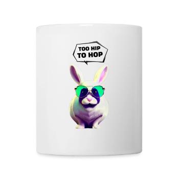 Lapin de Pâques - Trop branché pour sauter - Mug blanc - blanc - Devant