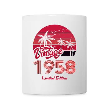Vintage Year 1958 Limited Edition Red - Mug - white - Front