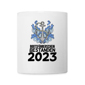 Bootsführerschein 2023 - Tasse - Weiß - Vorne