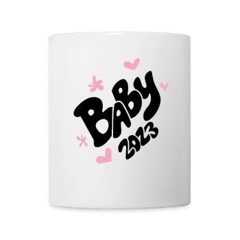 Bébé 2023 - naissance fille enceinte fille - Mug blanc - blanc - Devant