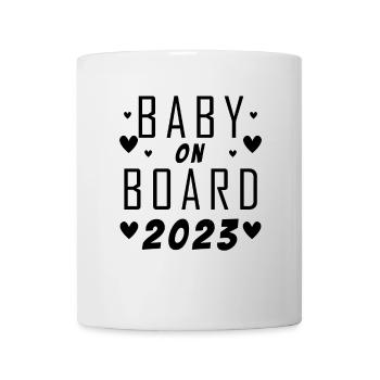 Bébé 2023 - Naissance Enceinte 2023 Grossesse - Mug blanc - blanc - Devant