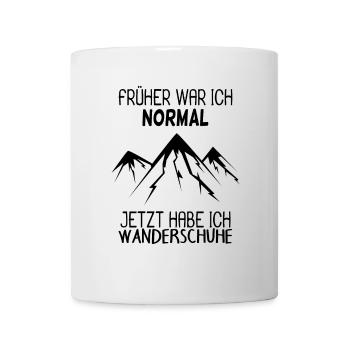 Berg Berge Spruch Wandern Berggipfel Gipfel - Tasse - Weiß - Vorne